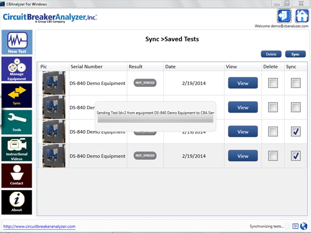 6 Saved Tests Syncing